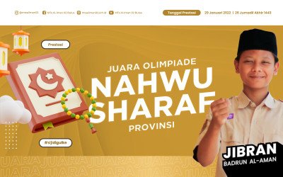 MTs Al-Iman 02 Bulus Juara Lagi di Olimpiade Nahwu Sharaf Tahun 2022