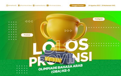 MTs Al-Iman 02 Bulus Juara Olimpiade Bahasa Arab (OBA) Ke-5