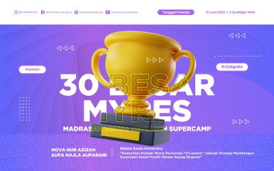 MTs Al-Iman 02 Bulus Masuk 30 Besar Madrasah Young Research Supercamp (MYRES) Tahun 2023