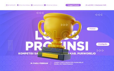 Satu Siswa MTs Al-Iman 02 Bulus Melaju Ke KSM Tingkat Provinsi Jawa Tengah